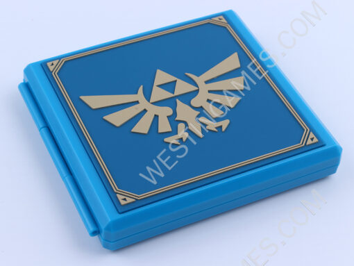 12 Slots Zelda Hylian Crest Game Card Cartridge Storage Case Box for NS Switch - Blue - Image 2