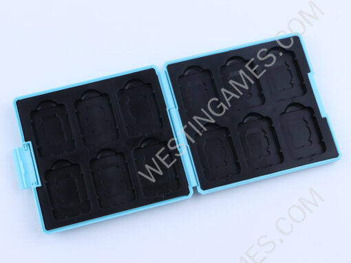 12 Slots Super Mario Game Card Cartridge Storage Case Box for NS Switch - Blue - Image 4