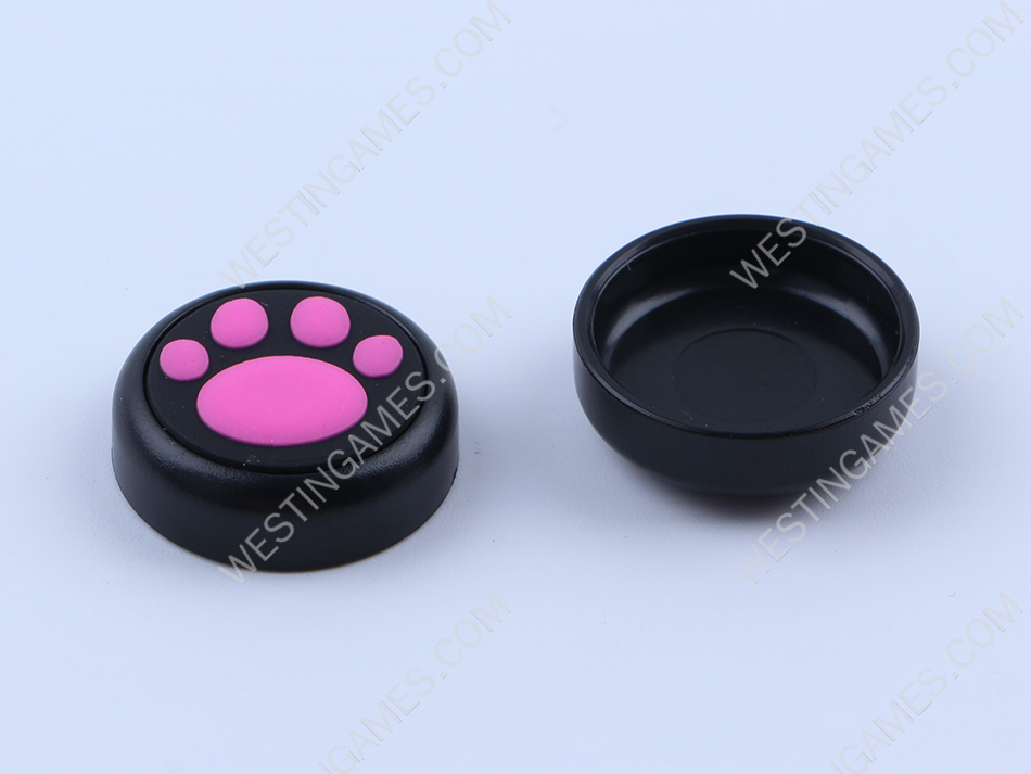 Premium Cute Cat Claw Design Anti-slip Thumb Stick Grips Caps for Nintendo Switch Pro Blue - Image 2