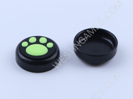 Premium Cute Cat Claw Design Anti-slip Thumb Stick Grips Caps for Nintendo Switch Pro Green - Image 2