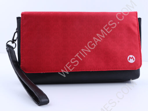 Stylish Travel Case Pouch Super Mario Edition with clip-on strap for Nintendo Switch