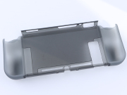 Comfortable PC Frame + TPU Grip Case and Ergonomic Shock-Absorption Cover for NS Switch Clear Black