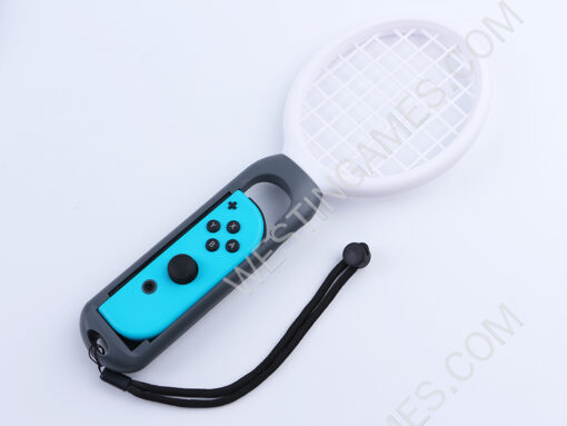 Tennis Racket Packeg Twin Pack for Switch Joycon Controller - Black - Image 4