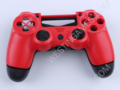 Replacement Top and Bottom Housing Shell Case for Playstation 4 PS4 Controller - Matt Red (OEM A)