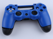 Replacement Top and Bottom Housing Shell Case for Playstation 4 PS4 Controller - Matt Blue (OEM A)