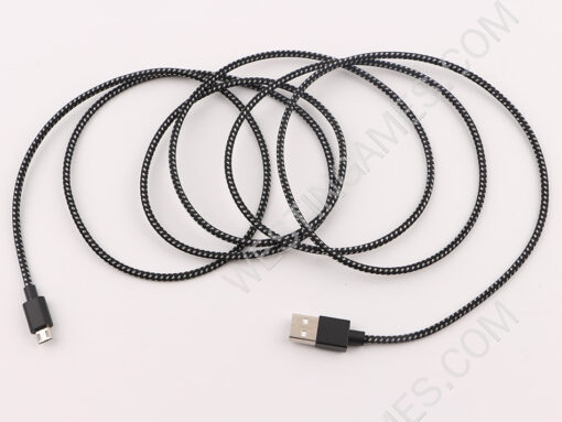 6Ft Long Braided Micro USB 2.4A Data Sync Charging Cable Cord For Smart Phones / PS4 XBOX ONE - Image 2