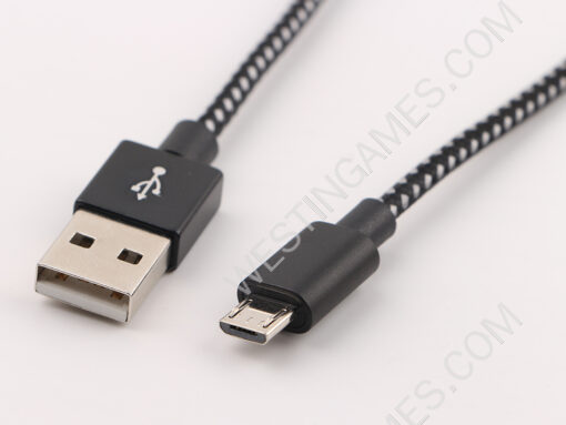 6Ft Long Braided Micro USB 2.4A Data Sync Charging Cable Cord For Smart Phones / PS4 XBOX ONE - Image 4
