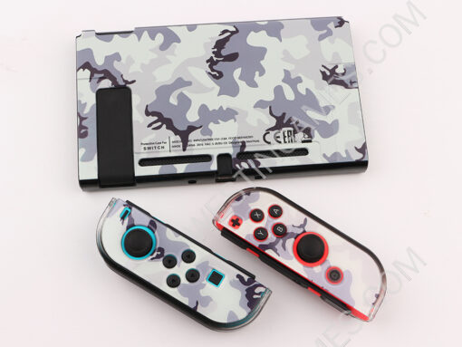 Upgrade Complete Fashion Protective Cover Case Water-Drop for NS Switch - Camouflage Grey