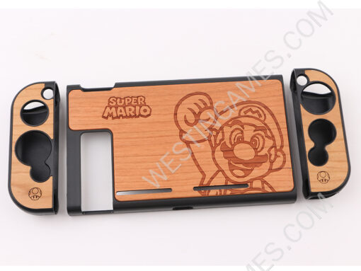 Eviva Real Wood 3in1 Protecting Cover Case for NS Switch - Super Mario B