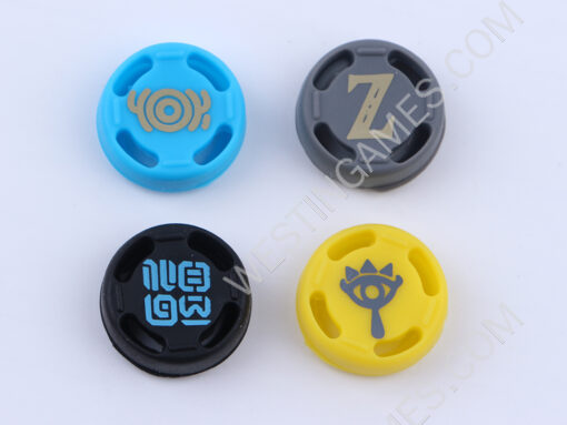 4in1 Zelda Thumb Grips Analog Caps Silicone Rubber Kit For NS Switch Joy-con - Image 2