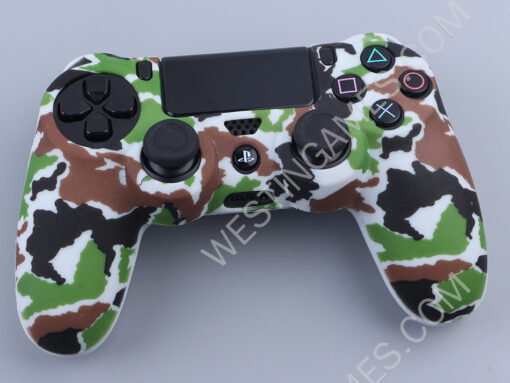 Cartoon Silicone Protective Case for PS4 Dualshock 4 Controllers Camouflage - 12 Color - Image 3
