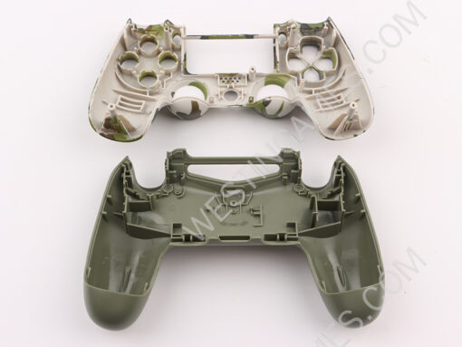 Replacement Top and Bottom Housing Shell Case for PS4 Controller JDM-040/050 - Camouflage Green - Image 3