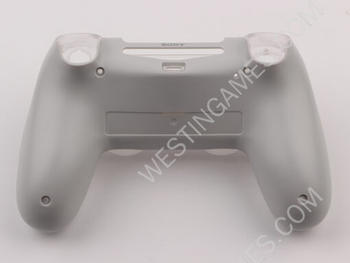 Replacement Top and Bottom Housing Shell Case for PS4 Controller JDM-040/050 - Clear White - Image 2
