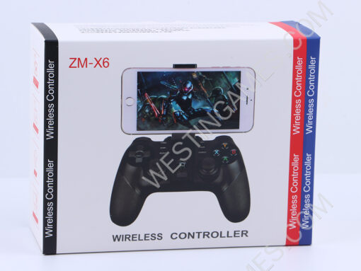 ZM-X6 Wireless Bluetooth Controller with Turbo for Smart phone Android IOS Windows - Black - Image 7