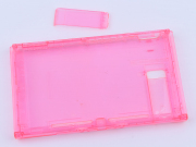 Replacement Housing Shell Case Top+Bottom with Stand for Nintendo switch Console - Clear Red