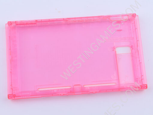 Replacement Housing Shell Case Top+Bottom with Stand for Nintendo switch Console - Clear Red - Image 2