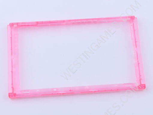 Replacement Housing Shell Case Top+Bottom with Stand for Nintendo switch Console - Clear Red - Image 3
