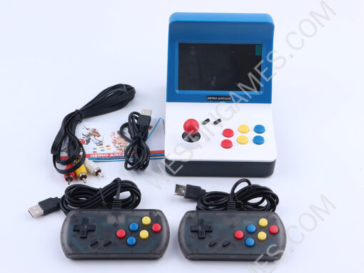 2018 Newest Game Console mini Retro Arcade with 10 Emulator Game Machine 3000 Games - Blue - Image 2