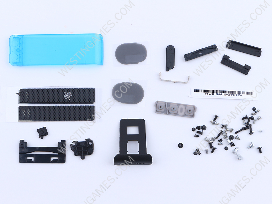 Replacement Complete Housing Shell Case for Nintendo switch Console - Clear Blue - Image 3