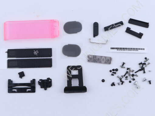 Replacement Complete Housing Shell Case for Nintendo Switch Console - Clear Red - Image 3