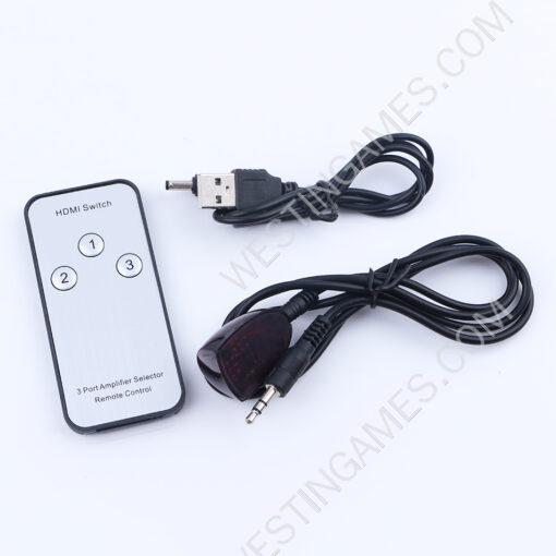 HDMI 4K Switch 3 in 1 out Port Switcher Selector Splitter Hub Infrared remote control for 1080p HDTV - Image 3