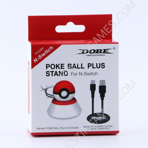 Poke Ball Plus Stand with Type-C Charging Cable for Switch Pokemon Ball