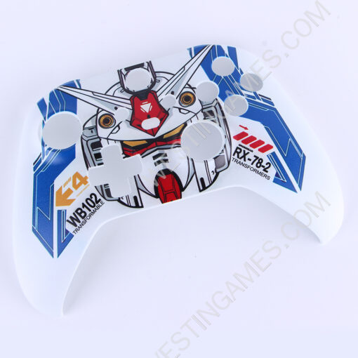 Limited Edition Front Shell Glossy Top Faceplate Mod Parts for XBOX ONE S Controller - Gundam - Image 3