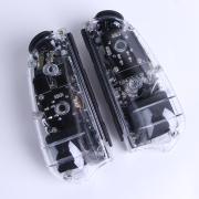 iine Left and Right Wireless joycon controller with Handle Grip for NS switch Console - Clear White 04