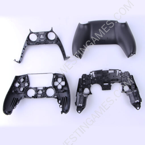 Replacement Complete Housing Shell Case for PS5 Dualsence 5 Controller BDM-010 - Black OEM A - Image 3