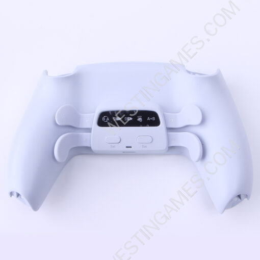 4 Back Button Plus Programmable User-defined Mapping Three Gear Continuous Transmission Rear Key For PS5 BDM-010/020 Gamepad Controller White