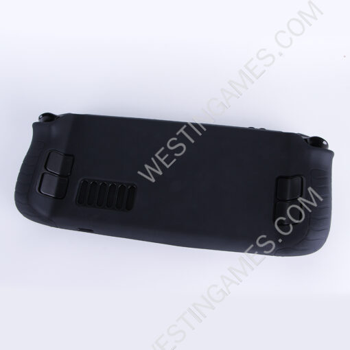 Game Console Case Soft Silicone Protective Cover Anti-Scratch Shockproof with Analog Grip for Steam Deck - Black - Image 4