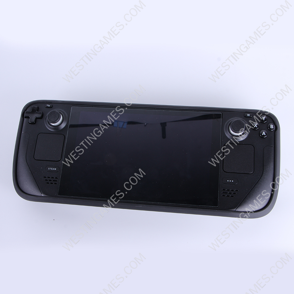 Comfortable PC Frame + tpu Grip Case and Ergonomic Shock-Absorption Cover for Steam Deck Black+Clear - Image 3