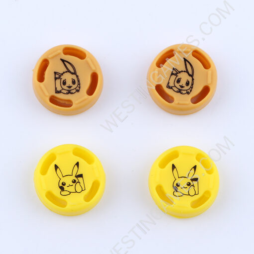 4in1 Pokemon Thumb Grips Analog Caps Silicone Rubber Kit For NS switch Joy-con