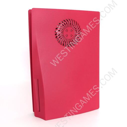 Replacement Housing Case Faceplate Cover with Vented Circle Design for PS5 HUD System - Cosmic Red