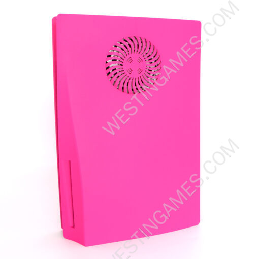 Replacement Housing Case Faceplate Cover with Vented Circle Design for PS5 HUD System - Pink