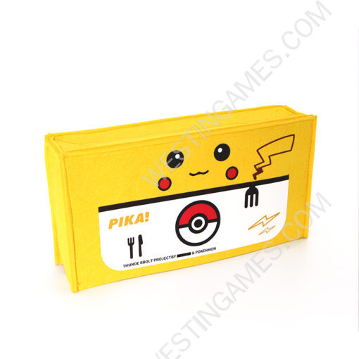 Yellow Protective Dust Prevent Cover Sleeve for Switch and Oled Console - Pikachu