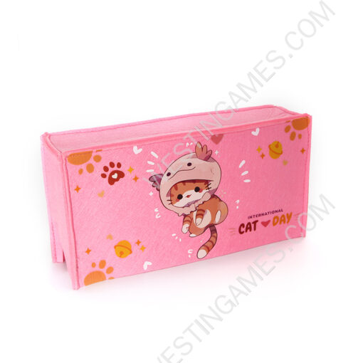 Pink Protective Dust Prevent Cover Sleeve for Switch and Oled Console - Cute Cat