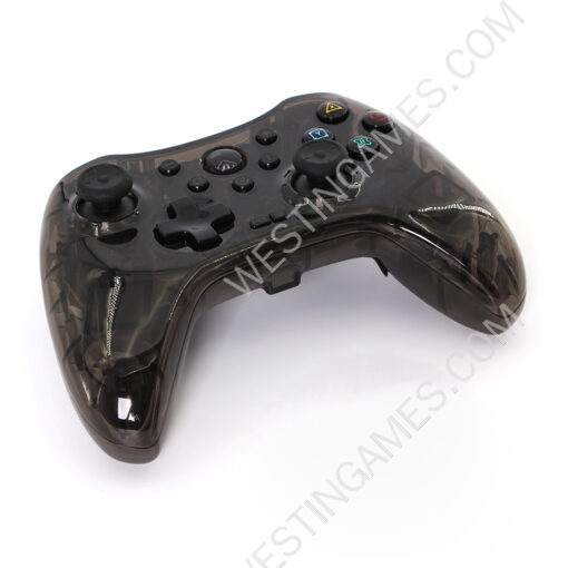 Wireless Game Controller RGB Glare Game Hand Joystick Computer and Phone Game Controller for Switch PS3/PC Transparent Black