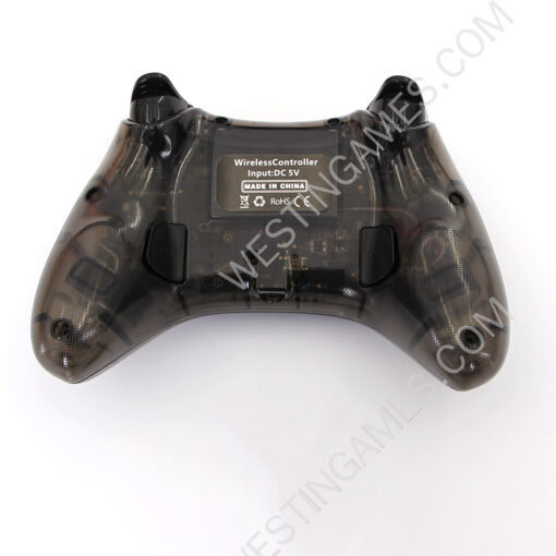 Wireless Game Controller RGB Glare Game Hand Joystick Computer and Phone Game Controller for Switch PS3/PC Transparent Black - Image 3
