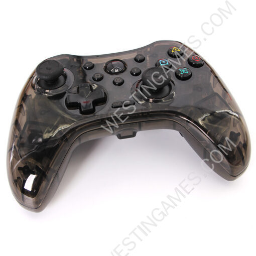 Wireless Game Controller RGB Glare Game Hand Joystick Computer and Phone Game Controller for Switch PS3/PC Transparent Black - Image 4