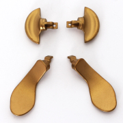 Replace Metal Paddles Accessories For PS5 Edge Elite Handle Metal Back Key - Dark Gold 06