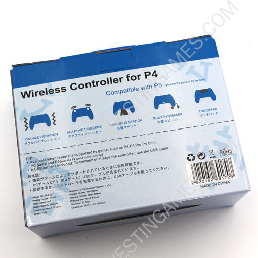 New PS5 Shape Wireless Bluetooth Gamepad Controller with Turbo for Playstation 4 PS4 Deep Blue - Image 6