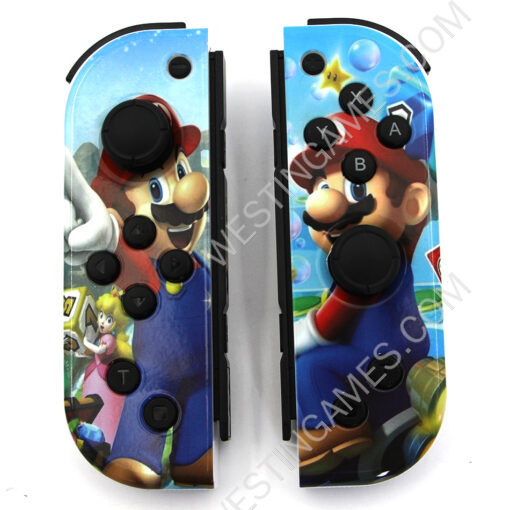 Wireless Gamepad Left and Right Controller Support Turbo and RGB Light for Switch Joycon - Mario A - Image 2