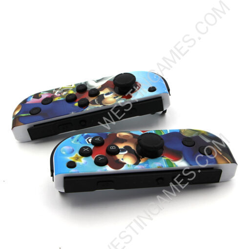 Wireless Gamepad Left and Right Controller Support Turbo and RGB Light for Switch Joycon - Mario A - Image 5