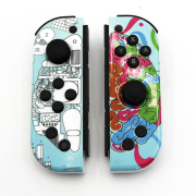 Wireless Gamepad Left and Right Controller Support Turbo and RGB Light for Switch Joycon - Street Graffiti 03
