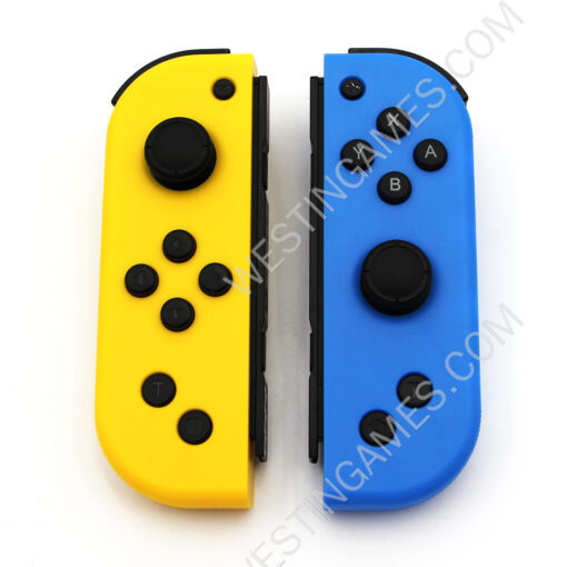 Wireless Gamepad Left and Right Controller Support Turbo and RGB Light for Switch Joycon - Blue/Yellow - Image 3