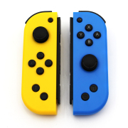 Wireless Gamepad Left and Right Controller Support Turbo and RGB Light for Switch Joycon - Blue/Yellow 03