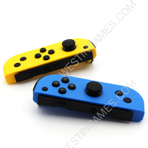 Wireless Gamepad Left and Right Controller Support Turbo and RGB Light for Switch Joycon - Blue/Yellow - Image 6