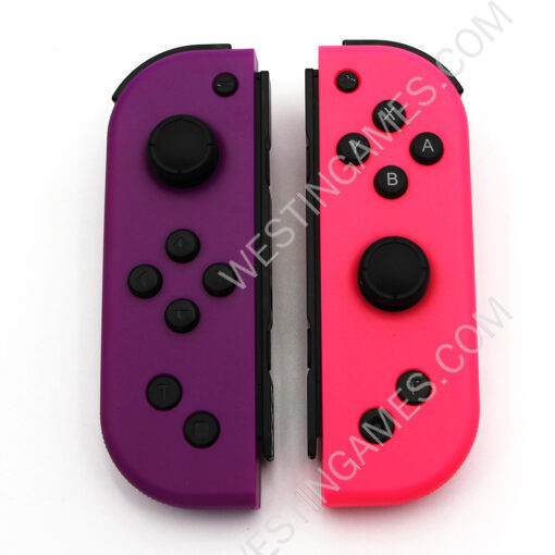 Wireless Gamepad Left and Right Controller Support Turbo and RGB Light for Switch Joycon - Purple and Pink - Image 3