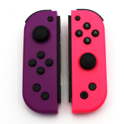 Wireless Gamepad Left and Right Controller Support Turbo and RGB Light for Switch Joycon - Purple and Pink 03
